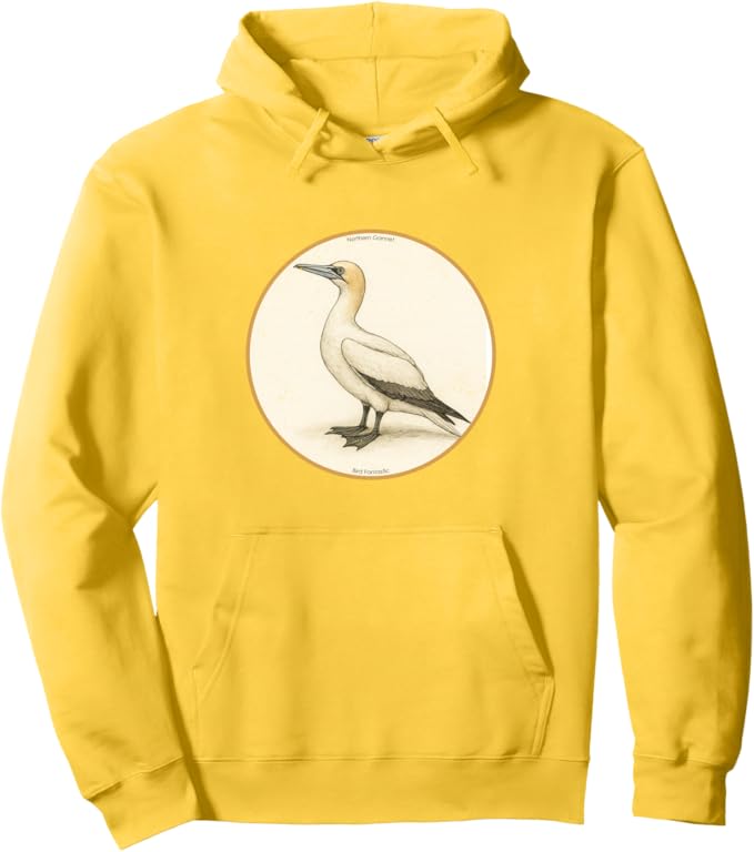 Retro Northern Gannet Hoodie – Vintage Bird Design Sweatshirt