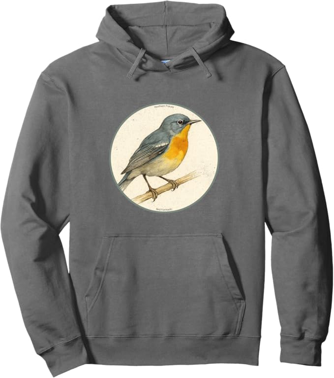 Retro Northern Parula Hoodie – Vintage Bird Design Sweatshirt