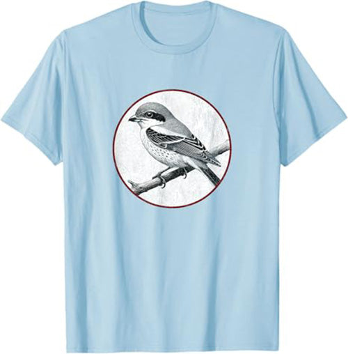 Northern Shrike T-Shirt Retro Design by Bird.fan