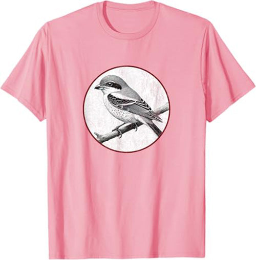 Northern Shrike T-Shirt Retro Design by Bird.fan