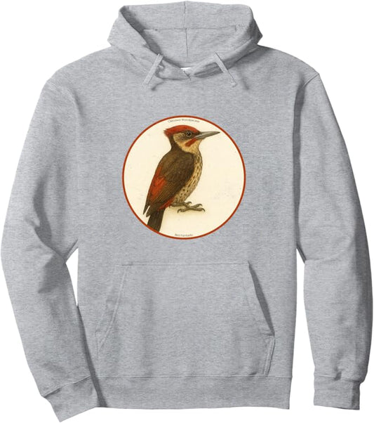 Retro Okinawa Woodpecker Hoodie – Vintage Bird Design Sweatshirt