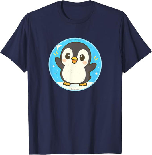 Super Cute Penguin Anime Bird Design by Bird.fan | Birding Graphic Tee