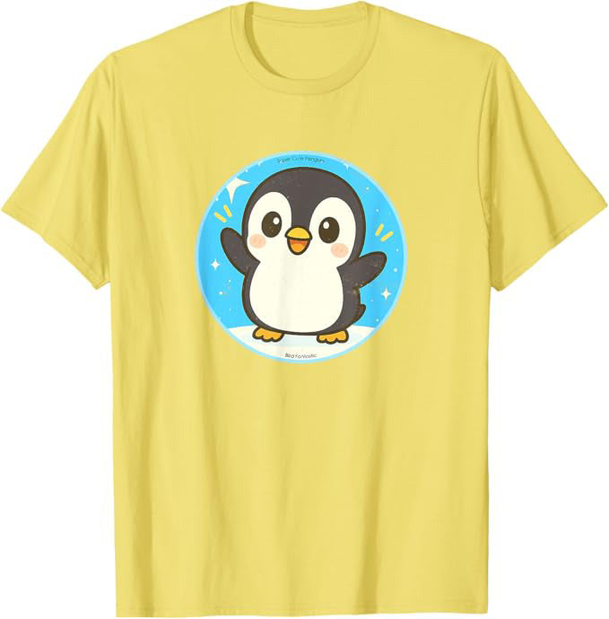 Super Cute Penguin Anime Bird Design by Bird.fan | Birding Graphic Tee