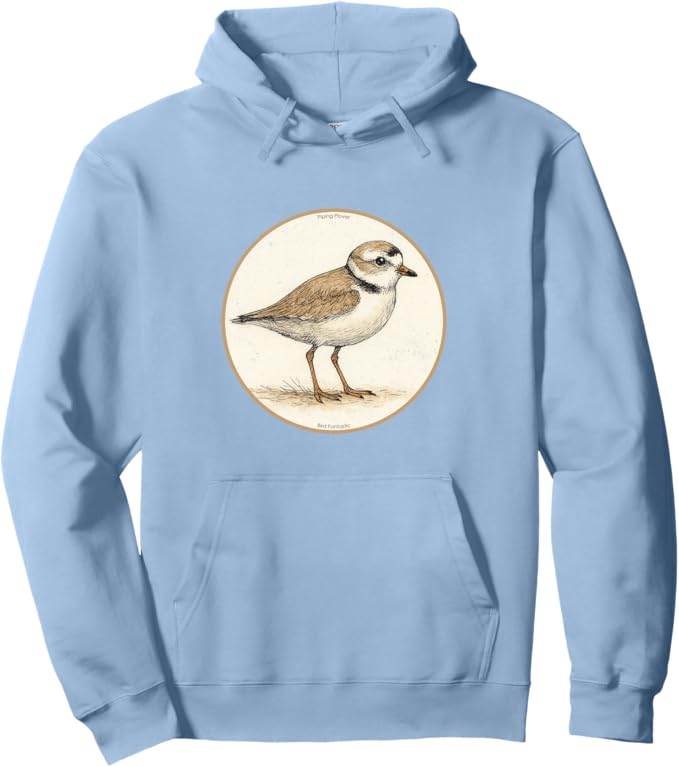 Retro Piping Plover Hoodie – Vintage Bird Design Sweatshirt