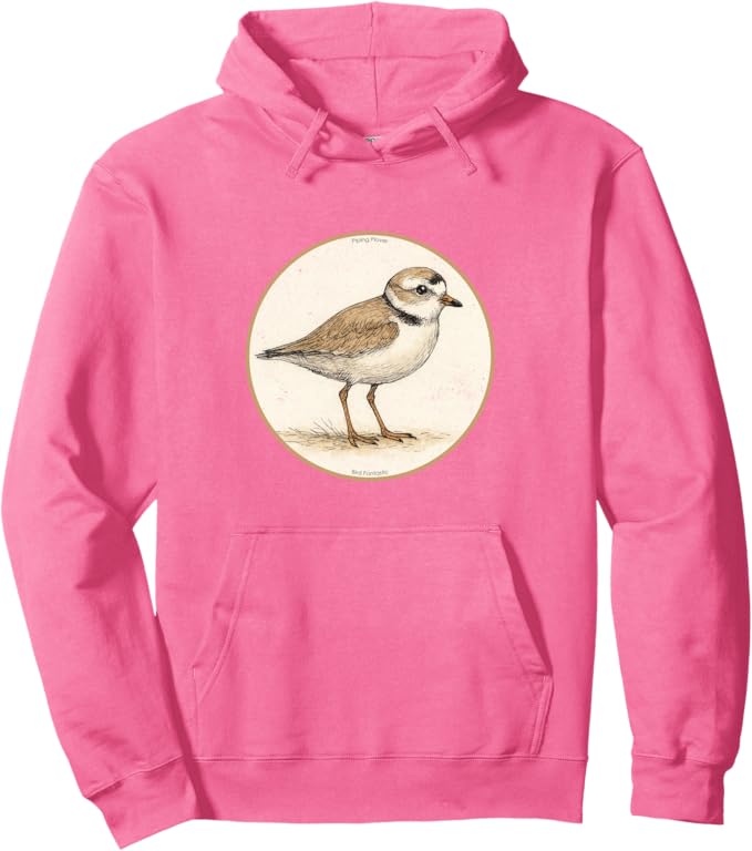 Retro Piping Plover Hoodie – Vintage Bird Design Sweatshirt