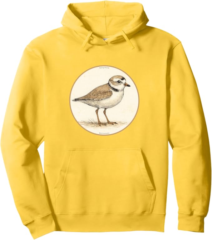 Retro Piping Plover Hoodie – Vintage Bird Design Sweatshirt