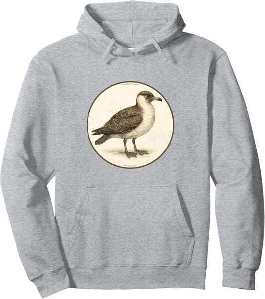 Retro Pomarine Jaeger Hoodie – Vintage Bird Design Sweatshirt