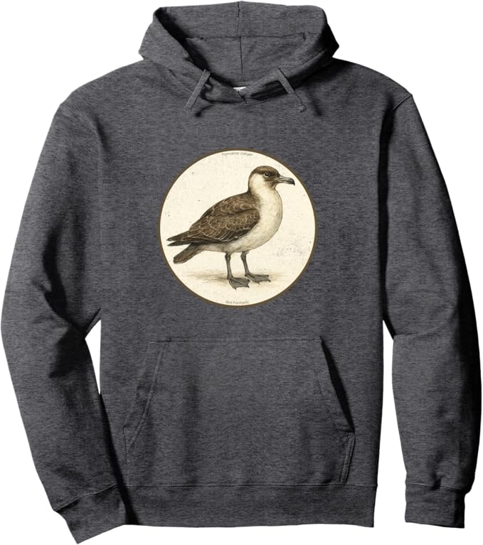 Retro Pomarine Jaeger Hoodie – Vintage Bird Design Sweatshirt