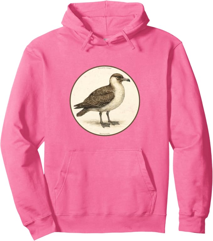 Retro Pomarine Jaeger Hoodie – Vintage Bird Design Sweatshirt