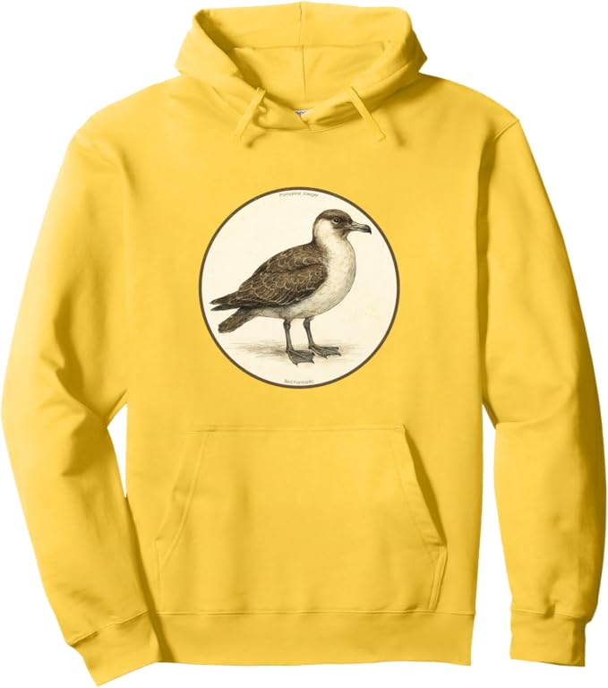 Retro Pomarine Jaeger Hoodie – Vintage Bird Design Sweatshirt