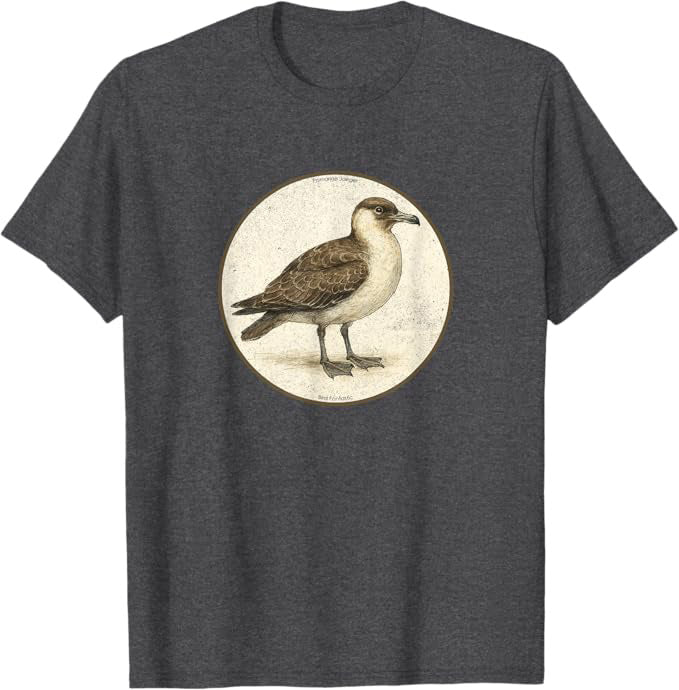Pomarine Jaeger T-Shirt Retro Design by Bird Fan | Birding Graphic Tee