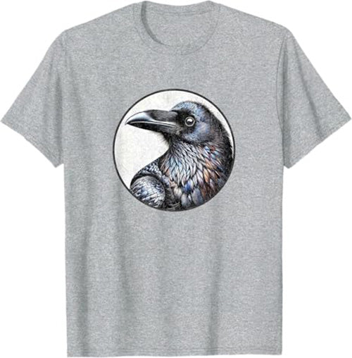 Raven T-Shirt Retro Design by Bird.fan