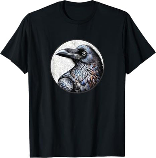 Raven T-Shirt Retro Design by Bird.fan