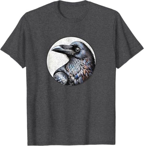 Raven T-Shirt Retro Design by Bird.fan