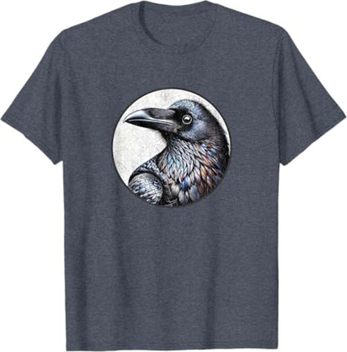 Raven T-Shirt Retro Design by Bird.fan
