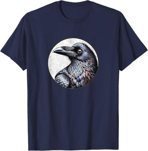 Raven T-Shirt Retro Design by Bird.fan