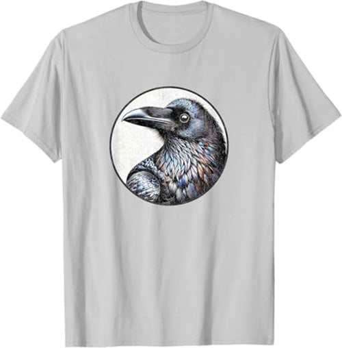 Raven T-Shirt Retro Design by Bird.fan