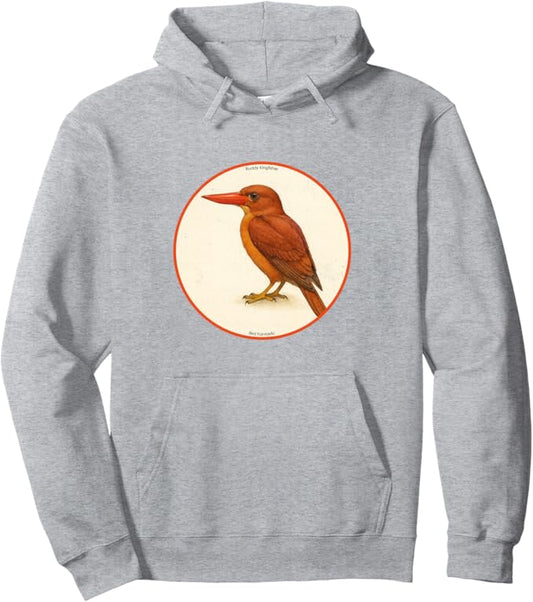 Retro Ruddy Kingfisher Hoodie – Vintage Bird Design Sweatshirt