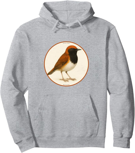 Retro Ryukyu Robin Hoodie – Vintage Bird Design Sweatshirt