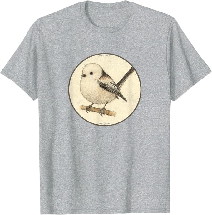 Shima Enaga “Japanese Snow Fairy Bird” Design by Bird.fan | Birding Graphic Tee
