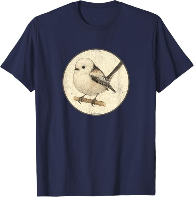 Shima Enaga “Japanese Snow Fairy Bird” Design by Bird.fan | Birding Graphic Tee