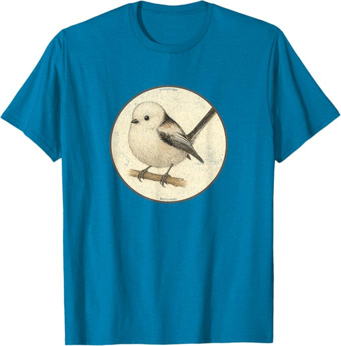 Shima Enaga “Japanese Snow Fairy Bird” Design by Bird.fan | Birding Graphic Tee