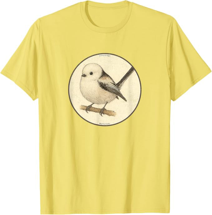 Shima Enaga “Japanese Snow Fairy Bird” Design by Bird.fan | Birding Graphic Tee