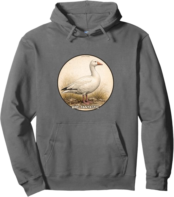 Retro Snow Goose Hoodie – Vintage Bird Design Sweatshirt