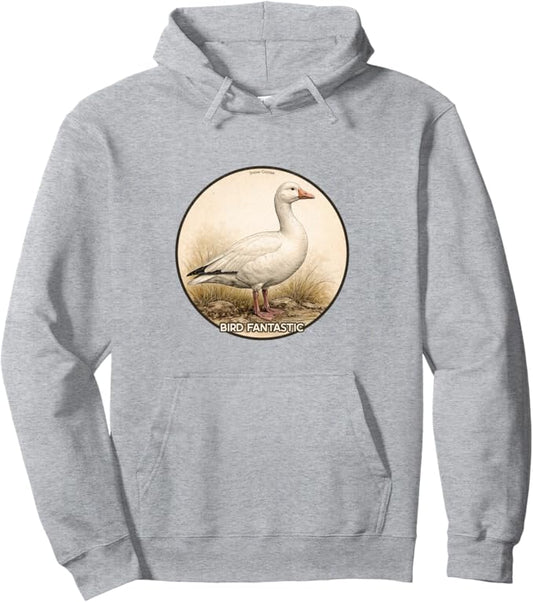 Retro Snow Goose Hoodie – Vintage Bird Design Sweatshirt