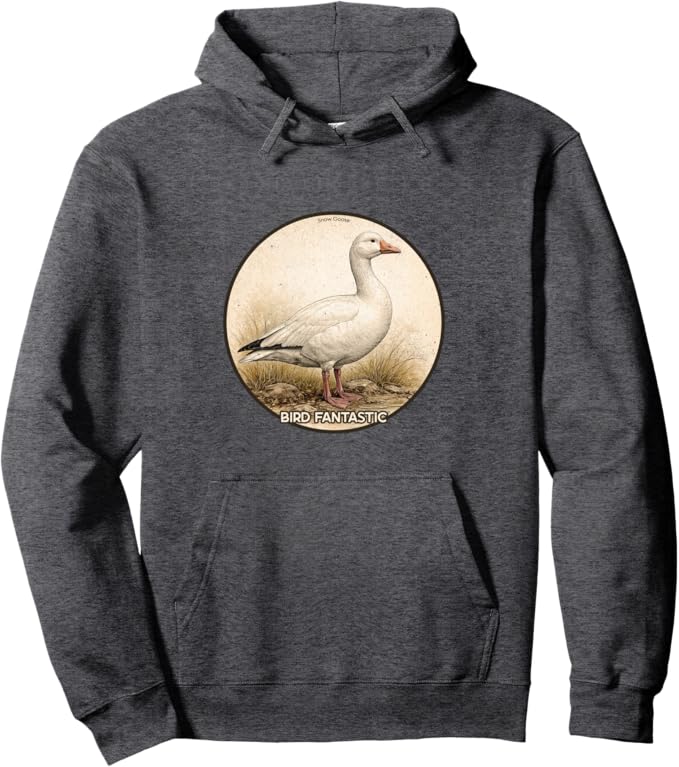 Retro Snow Goose Hoodie – Vintage Bird Design Sweatshirt