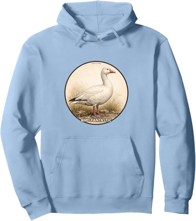 Retro Snow Goose Hoodie – Vintage Bird Design Sweatshirt