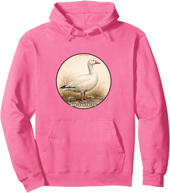 Retro Snow Goose Hoodie – Vintage Bird Design Sweatshirt