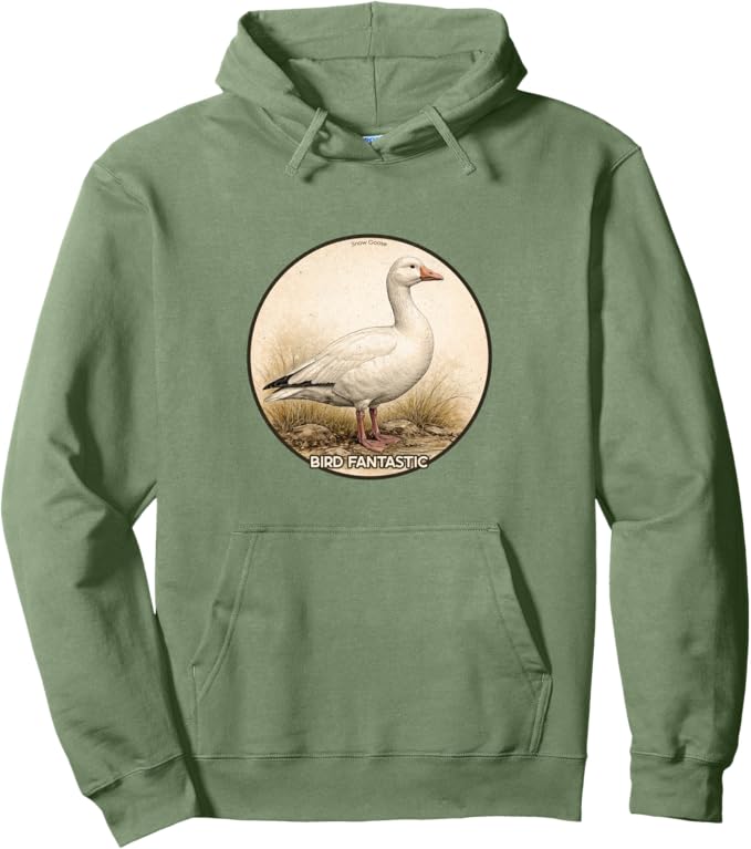 Retro Snow Goose Hoodie – Vintage Bird Design Sweatshirt
