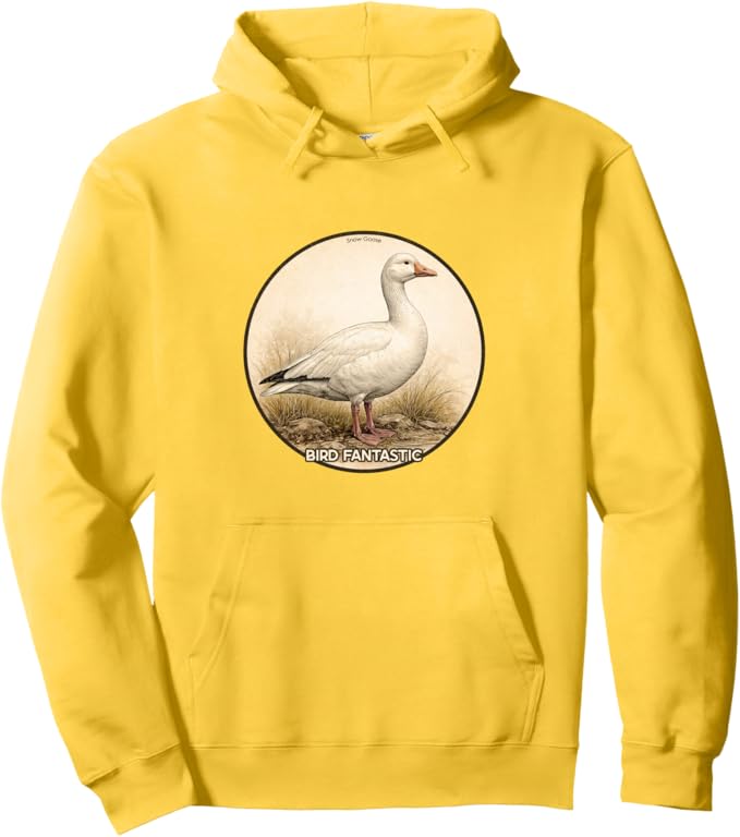 Retro Snow Goose Hoodie – Vintage Bird Design Sweatshirt