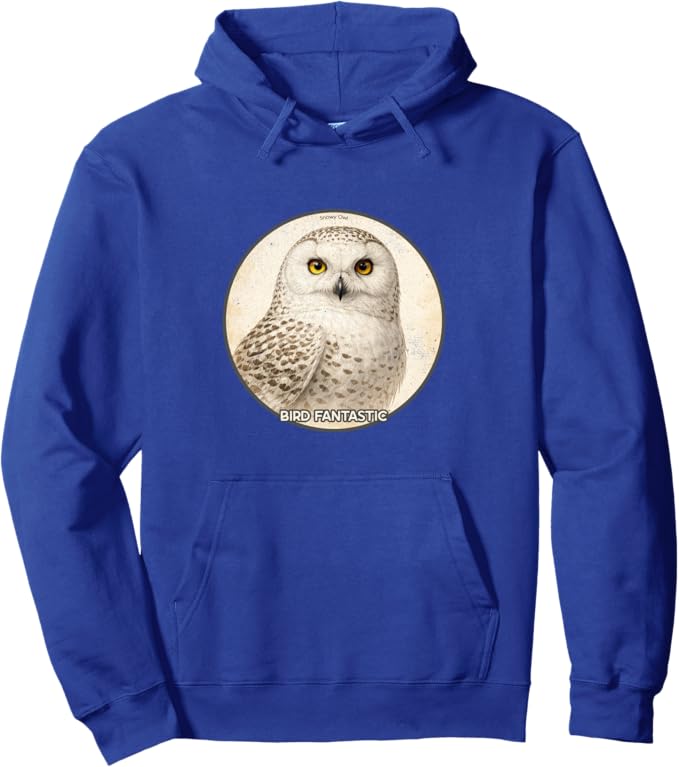 Retro Snowy Owl Hoodie – Vintage Bird Design Sweatshirt