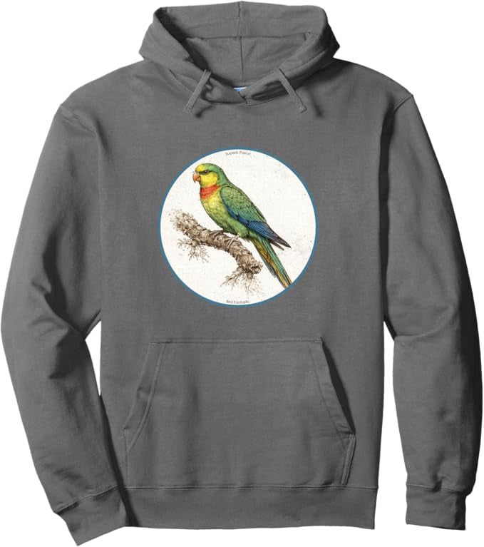 Retro Superb Parrot Hoodie – Vintage Bird Design Sweatshirt