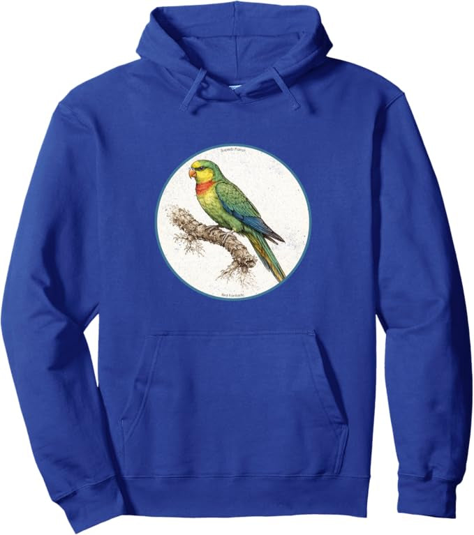 Retro Superb Parrot Hoodie – Vintage Bird Design Sweatshirt