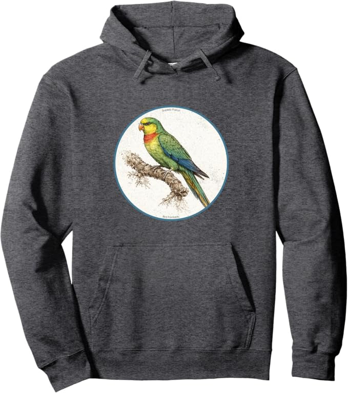 Retro Superb Parrot Hoodie – Vintage Bird Design Sweatshirt