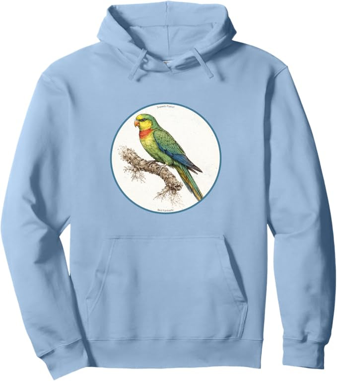 Retro Superb Parrot Hoodie – Vintage Bird Design Sweatshirt