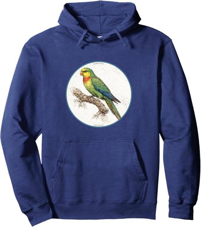 Retro Superb Parrot Hoodie – Vintage Bird Design Sweatshirt