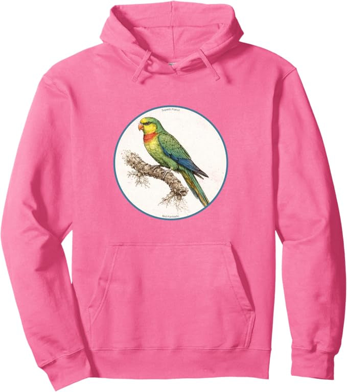 Retro Superb Parrot Hoodie – Vintage Bird Design Sweatshirt