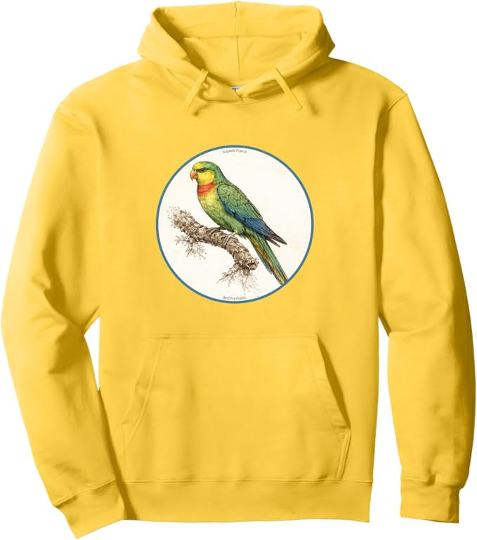 Retro Superb Parrot Hoodie – Vintage Bird Design Sweatshirt