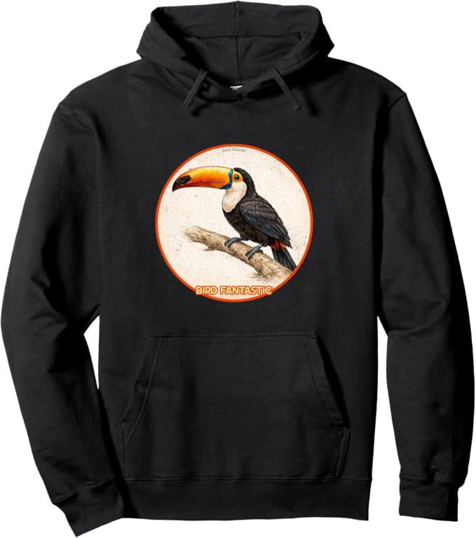 Retro Toco Toucan Hoodie – Vintage Bird Design Sweatshirt