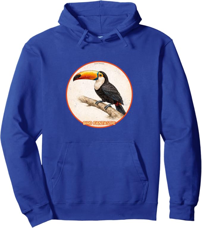 Retro Toco Toucan Hoodie – Vintage Bird Design Sweatshirt