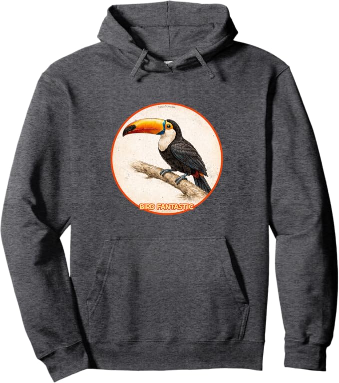 Retro Toco Toucan Hoodie – Vintage Bird Design Sweatshirt