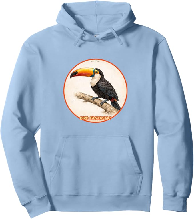 Retro Toco Toucan Hoodie – Vintage Bird Design Sweatshirt