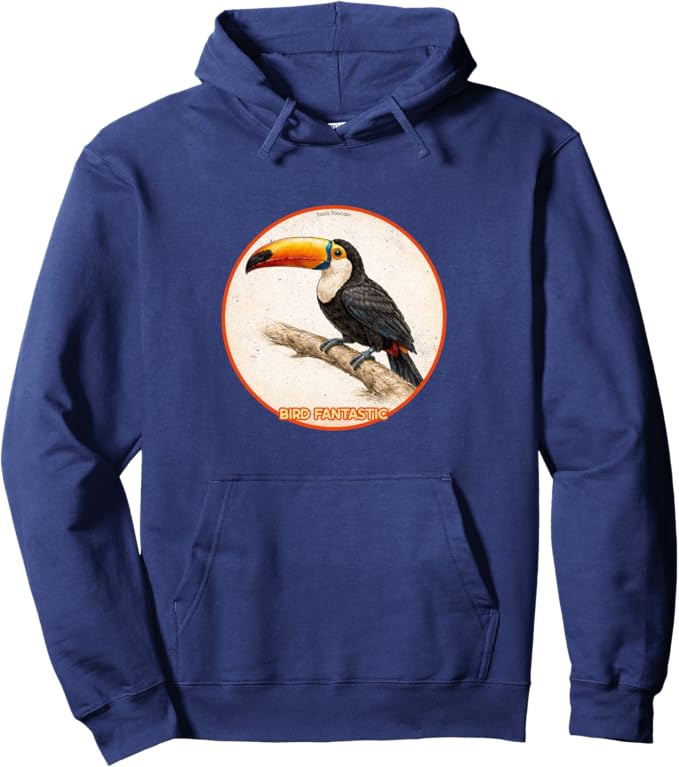 Retro Toco Toucan Hoodie – Vintage Bird Design Sweatshirt