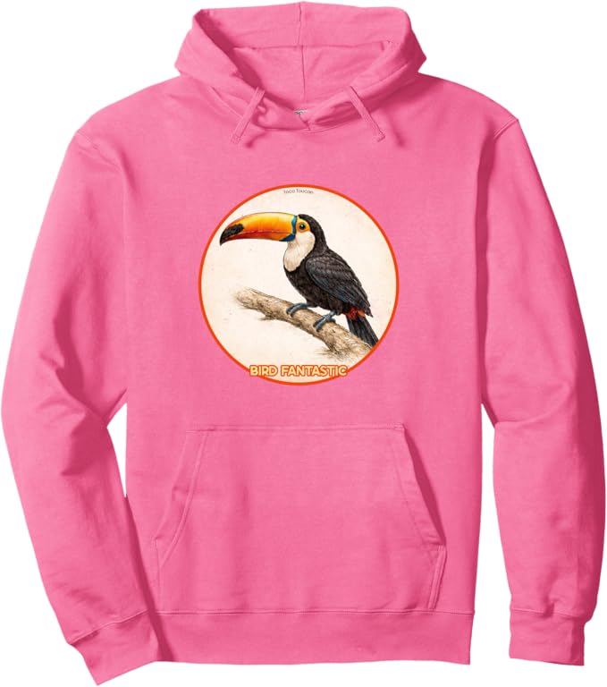 Retro Toco Toucan Hoodie – Vintage Bird Design Sweatshirt