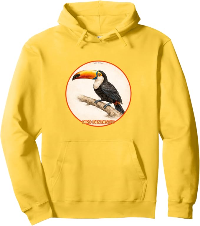Retro Toco Toucan Hoodie – Vintage Bird Design Sweatshirt