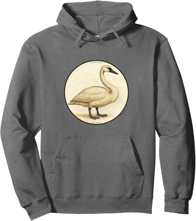 Retro Trumpeter Swan Hoodie – Vintage Bird Design Sweatshirt